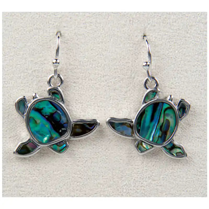 Glacier pearle sea turtles earrings