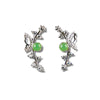 Jade secret garden earrings