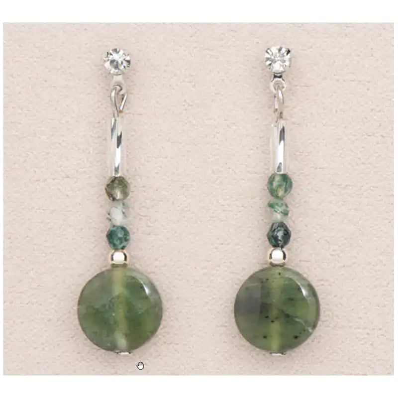 Jade sentiment earrings