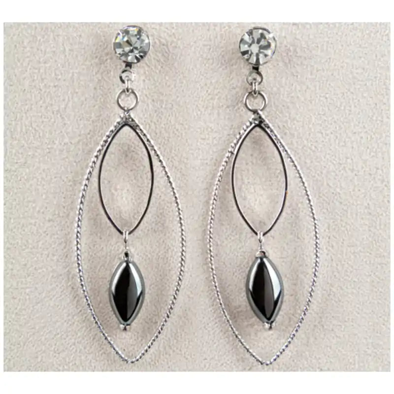 Hematite sophisticate earrings