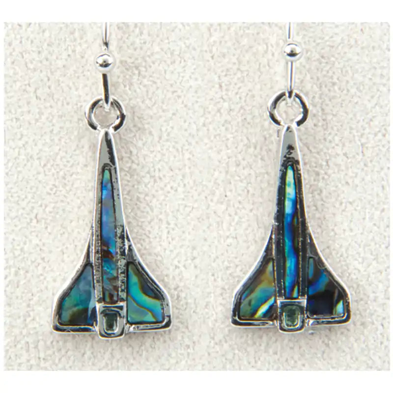Glacier pearle space shuttle earrings