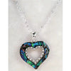 Glacier pearle sparkle heart necklace