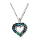 Glacier pearle sparkle heart necklace