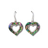 Glacier pearle sparkle heart earrings