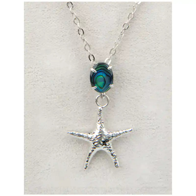 Glacier pearle starfish necklace