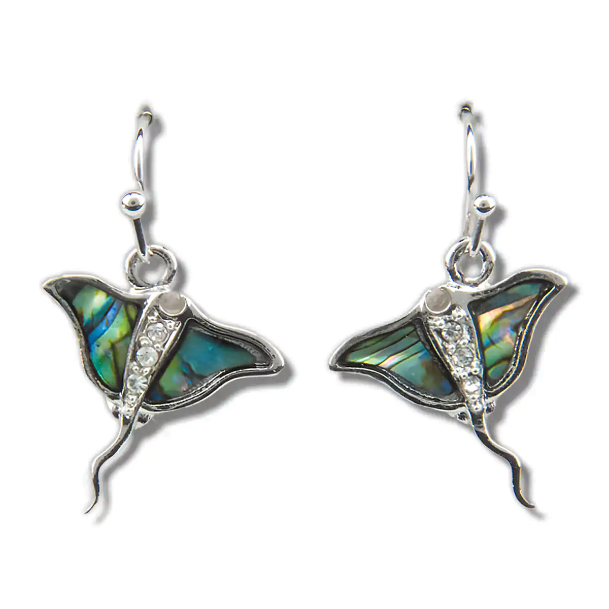 Glacier pearle stingray earrings