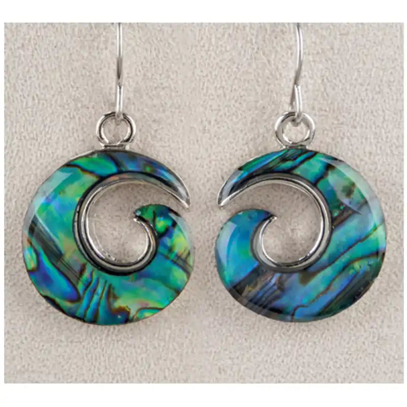 Glacier pearle swirl earrings