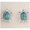 Glacier pearle tiny turtle earrings