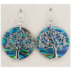 Glacier pearle tree of life earrings