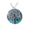 Glacier pearle tree of life necklace