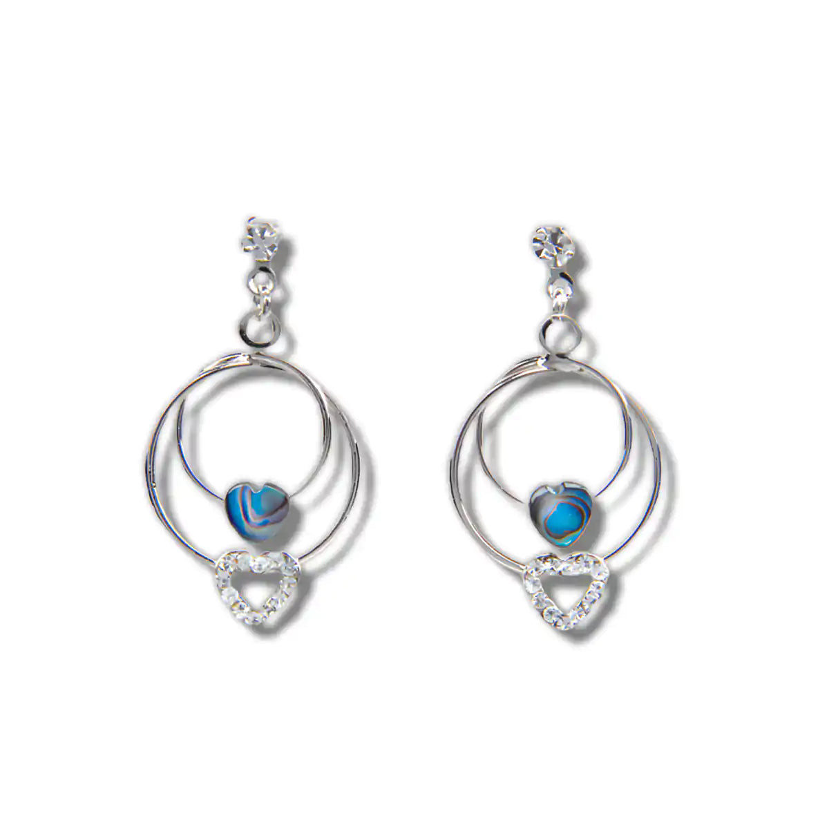 Glacier pearle true love earrings