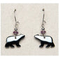 Hematite tundra bears earrings