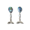 Glacier pearle whale tail earrings