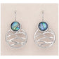 Glacier pearle woven basket earrings