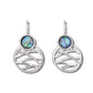 Glacier pearle woven basket earrings
