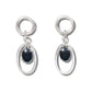 Hematite woven rings earrings