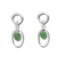 Jade woven rings earrings