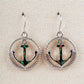Glacier pearle anchor earrings