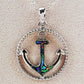 Glacier pearle anchor necklace