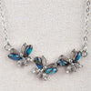 Glacier pearle butterfly trio necklace