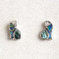 Glacier pearle cat earrings