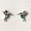 Glacier pearle dainty hummingbird earrings