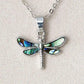 Glacier pearle dragonfly necklace