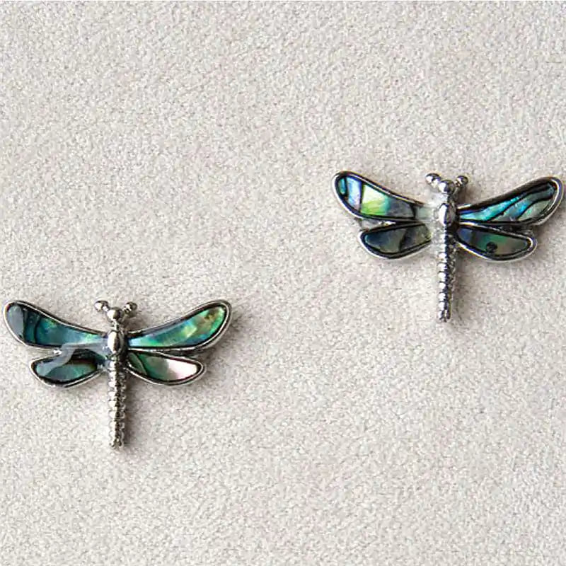 Glacier pearle dragonfly earrings