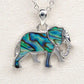 Glacier pearle elephant necklace