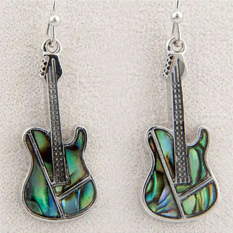 Glacier pearle guitars earrings