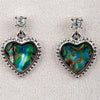 Glacier pearle heart earrings