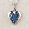 Glacier pearle heart locket necklace