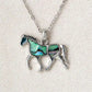 Glacier pearle horse necklace