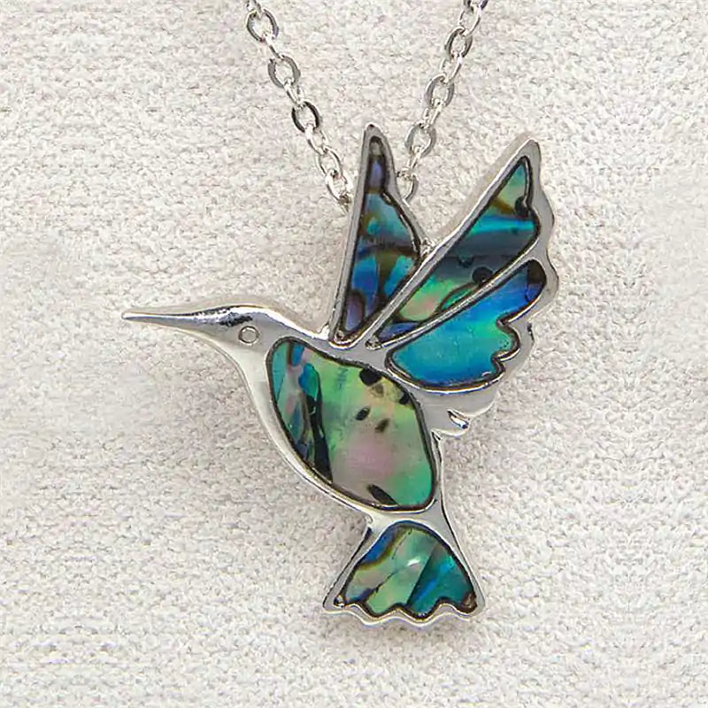 Dainty hummingbird necklace deals
