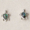 Glacier pearle turtle earrings