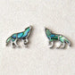 Glacier pearle wolf earrings
