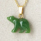 Jade bear necklace
