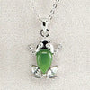 Jade frog necklace