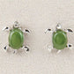 Jade tiny turtle earrings
