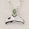 Jade whale tail necklace