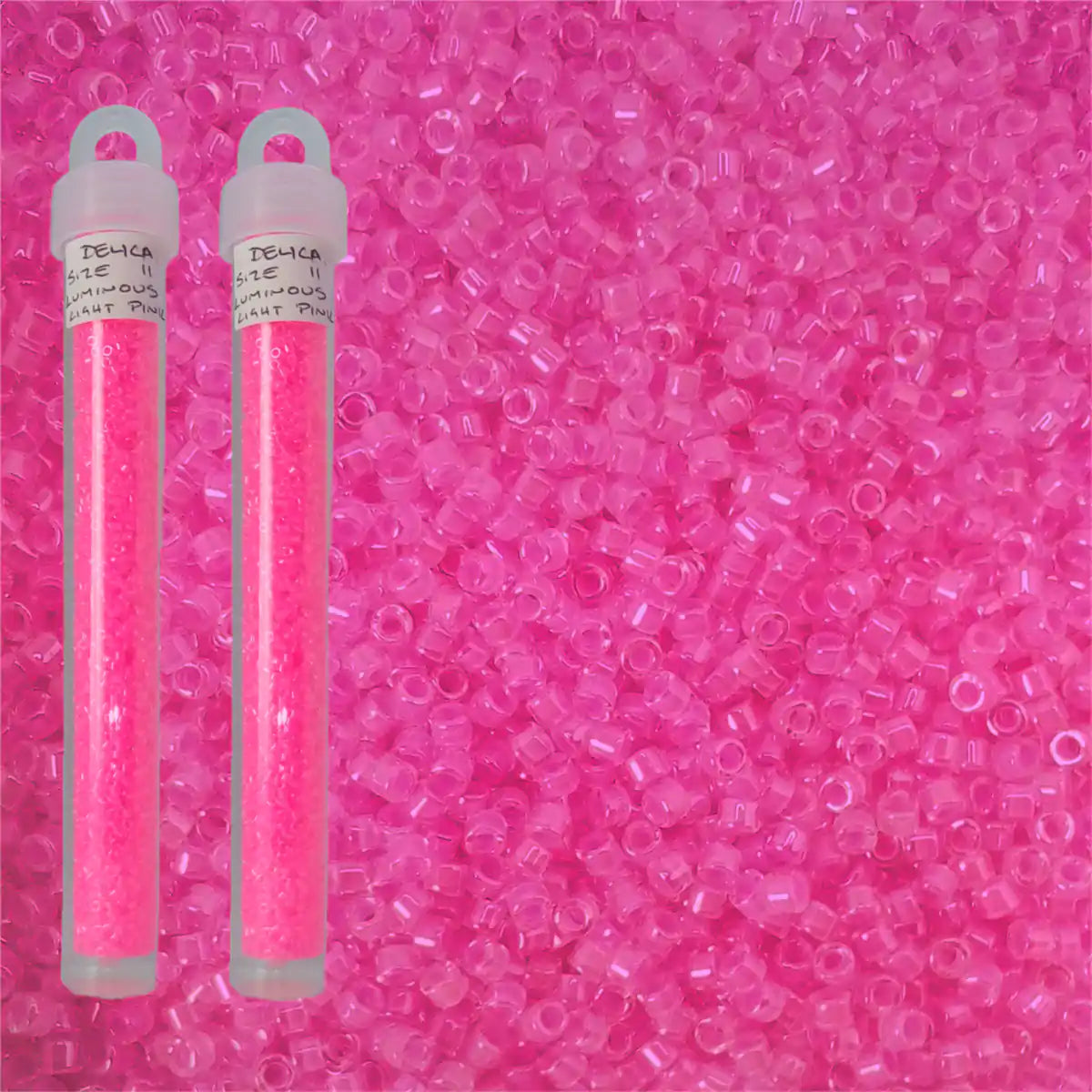 Delica beads luminous light pink size 11