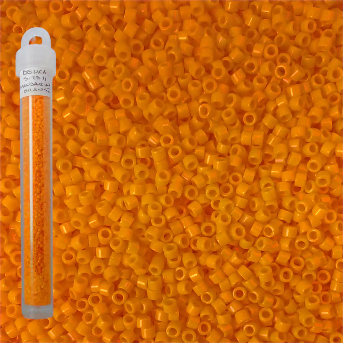 Delica beads mandarin orange size 11