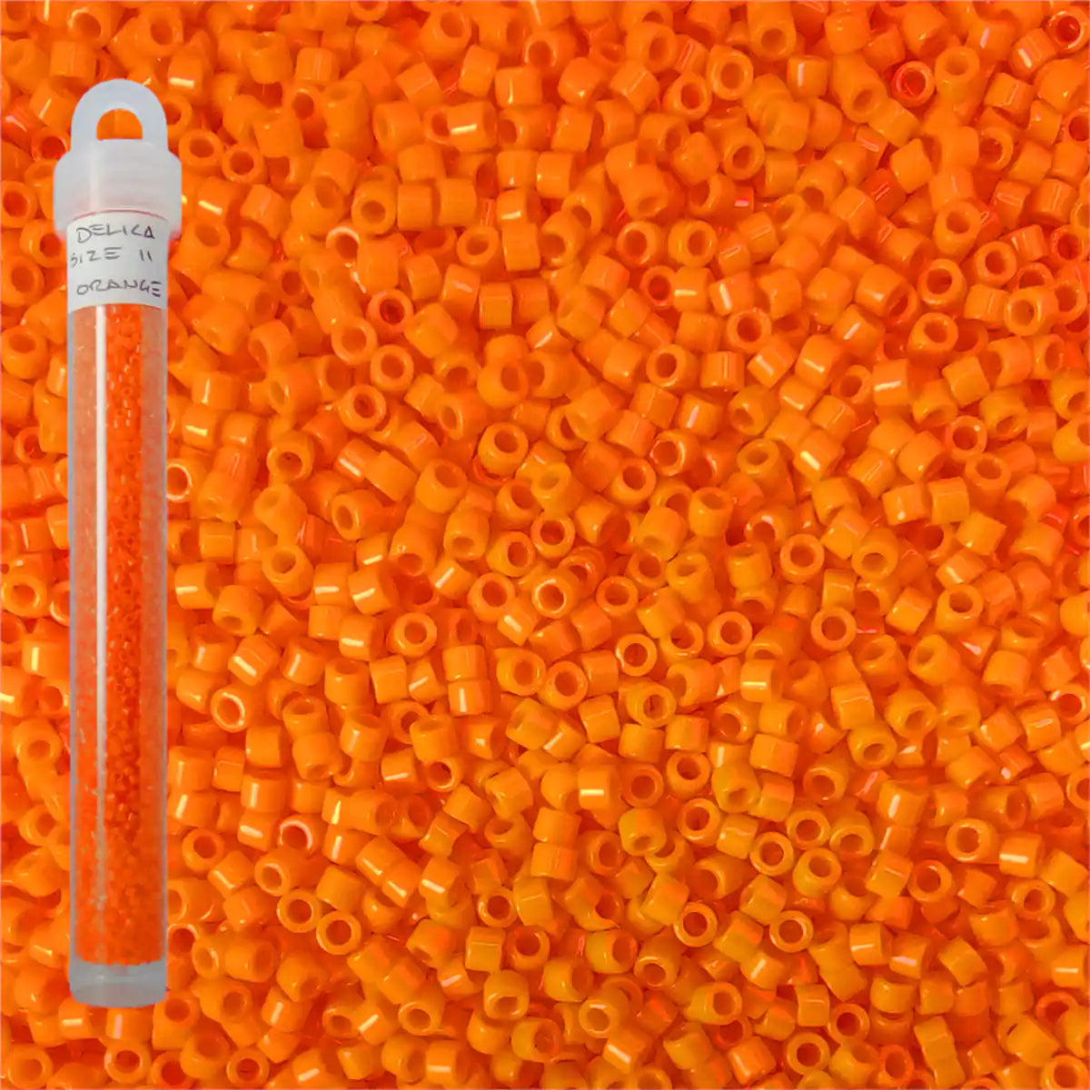 Delica beads orange size 11