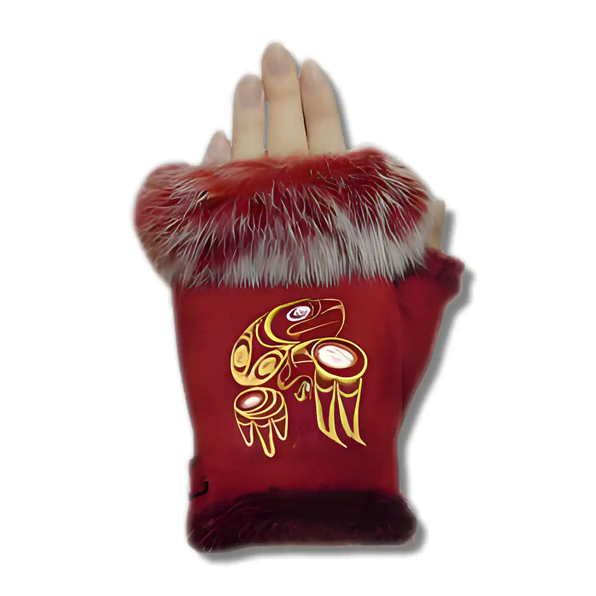 Fingerless gloves hawk with claw