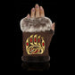 Fingerless gloves paw brown