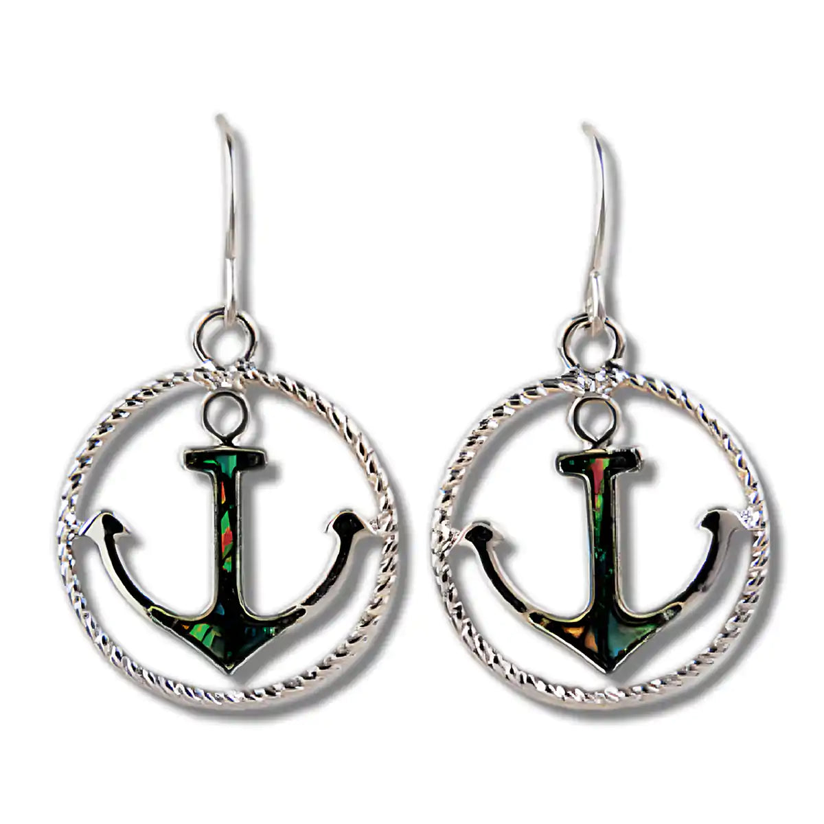 Glacier pearle anchor earrings