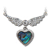 Glacier pearle angelic heart necklace