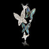 Glacier pearle butterfly majesty necklace