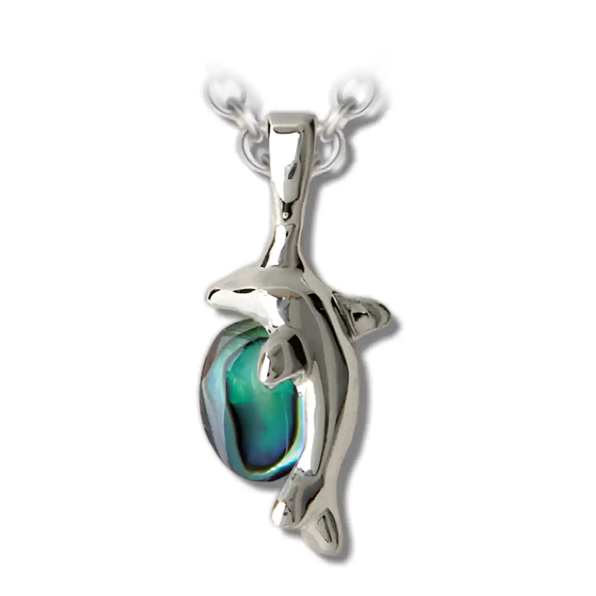 Glacier pearle dolphin necklace