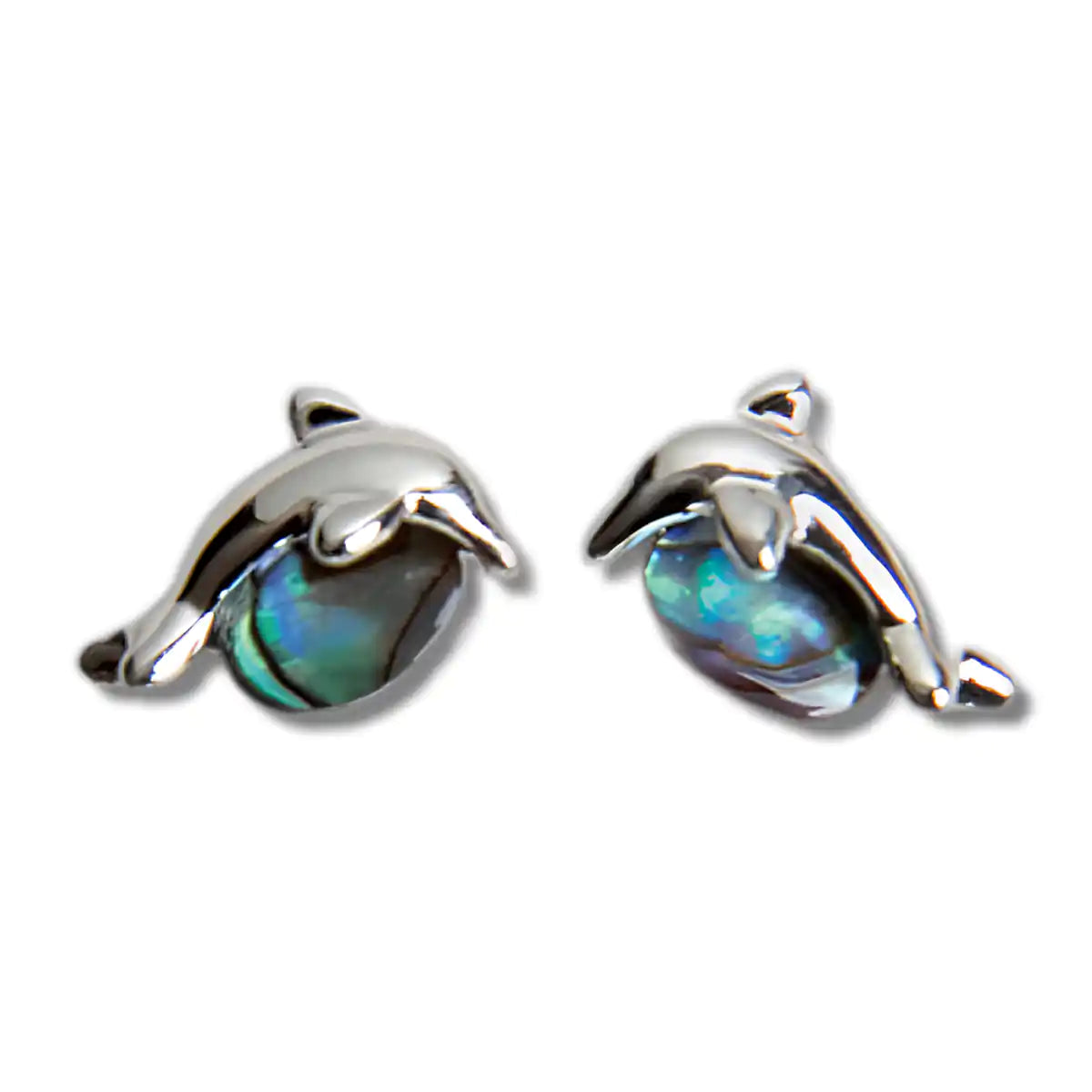 Glacier pearle dolphin stud earrings